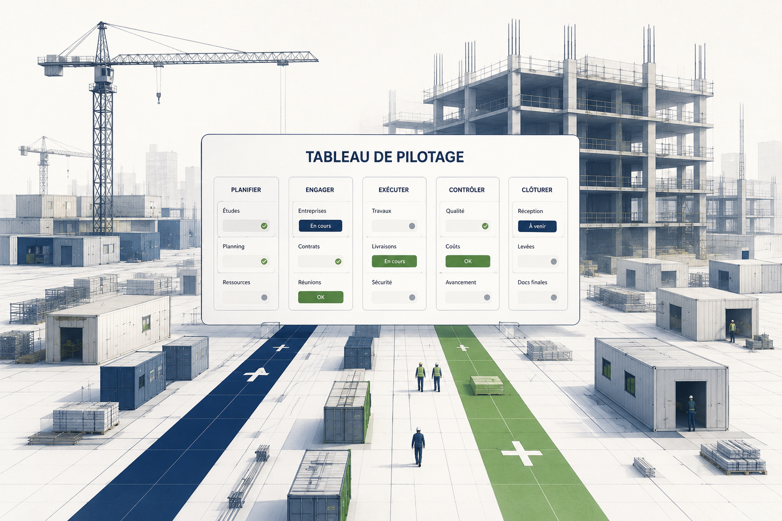 Illustration du cas d'usage demarche Lean construction