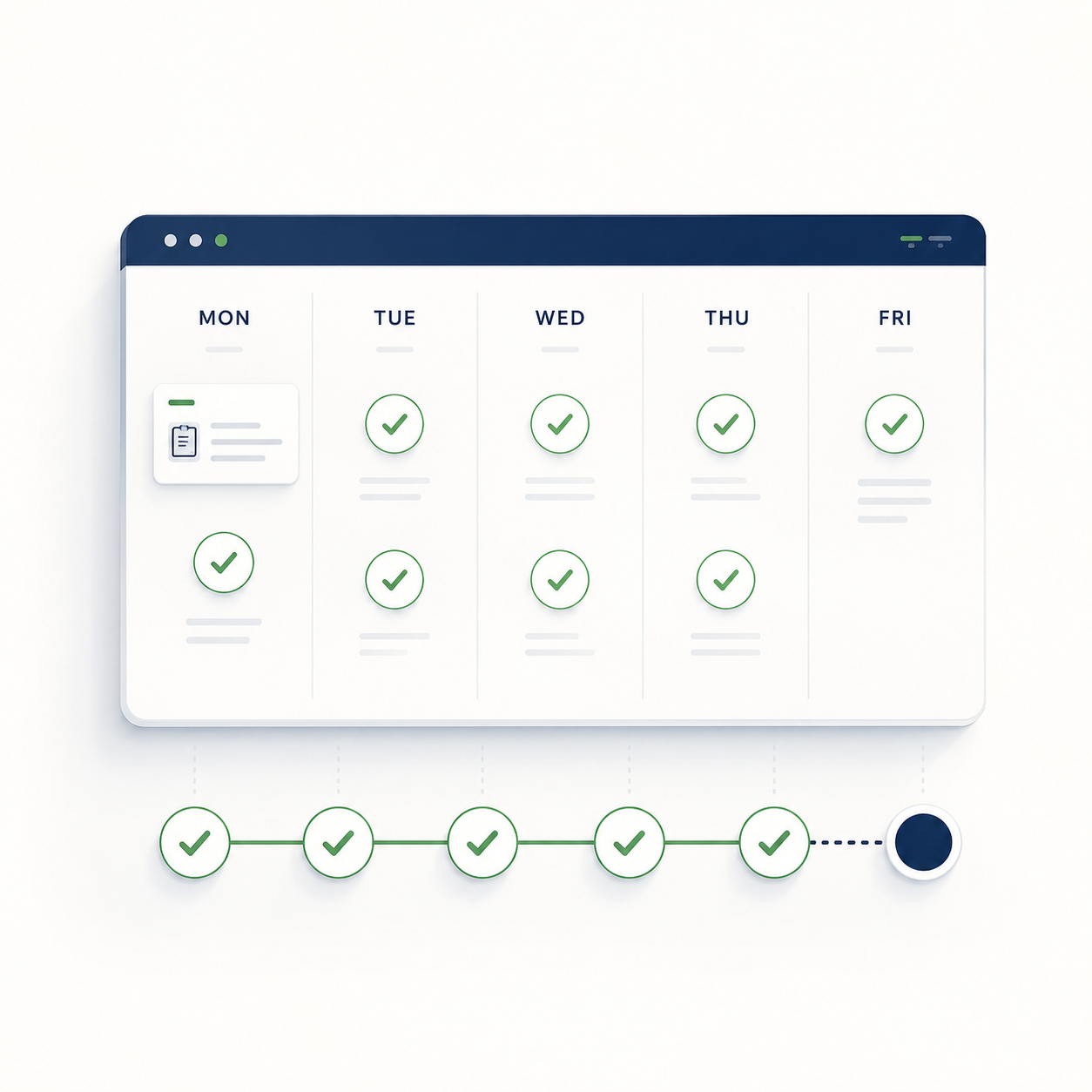 Illustration du cas d'usage engagements hebdomadaires fiables